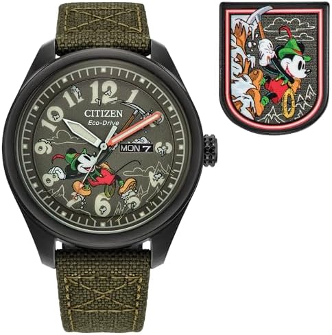 Amazon.com: Citizen Eco-Drive Men's Disney Mickey Mouse Aviator